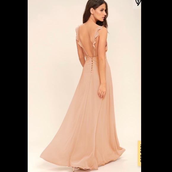 Lulus Dresses & Skirts - Lulus blush gown, perfect condition!